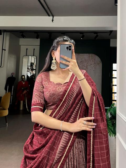 Artriddhs Dola silk D NO DEGITAL 25 Maroon Surat lehenga choli online shopping